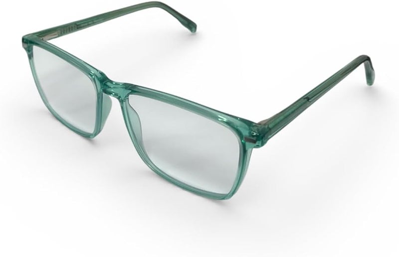 FIND MY Reader Reading Glasses for Men and Women – Lightweight Unisex Readers with Anti-Blue Light Protection, Comfortable Spring Hinges, Stylish Everyday Reading Glasses Green (+2.00) - Image 1